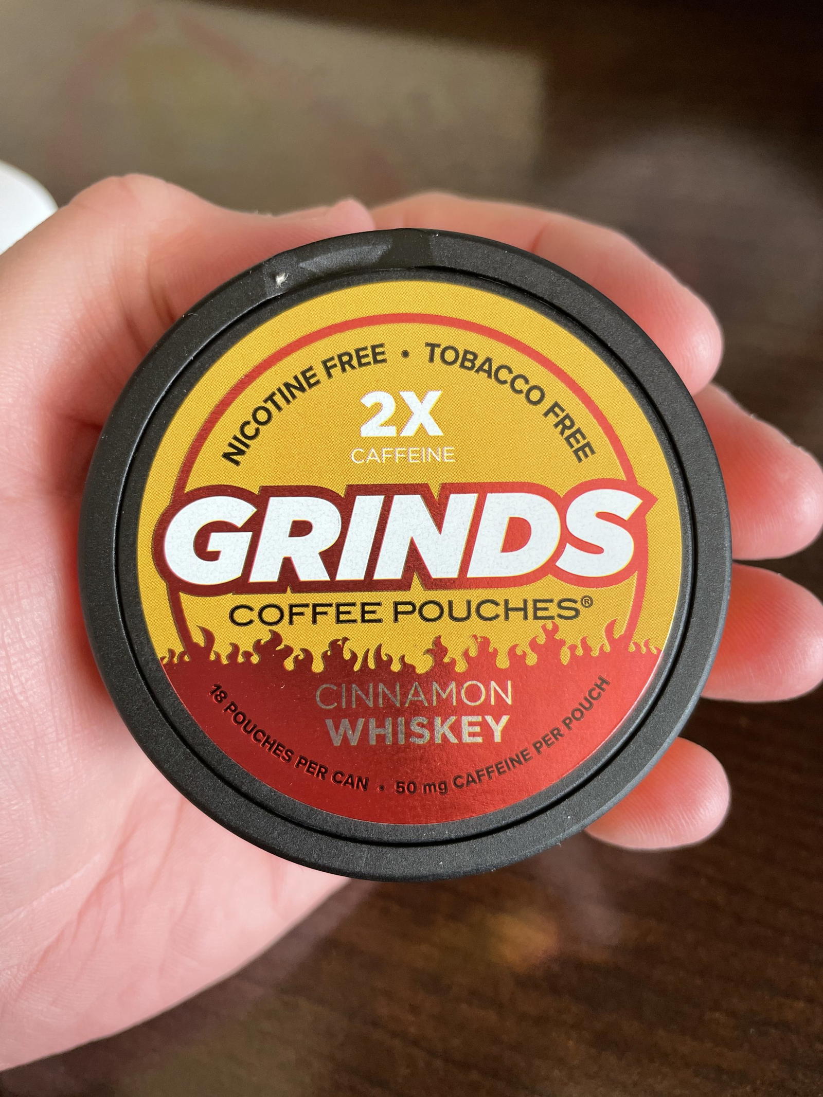 Grinds Coffee Pouches Cinnamon Whiskey Review