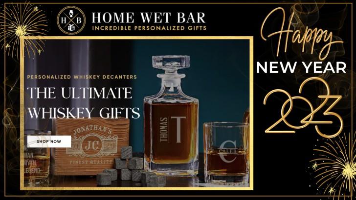 Home Wet Bar - Whiskey Decanter Sets